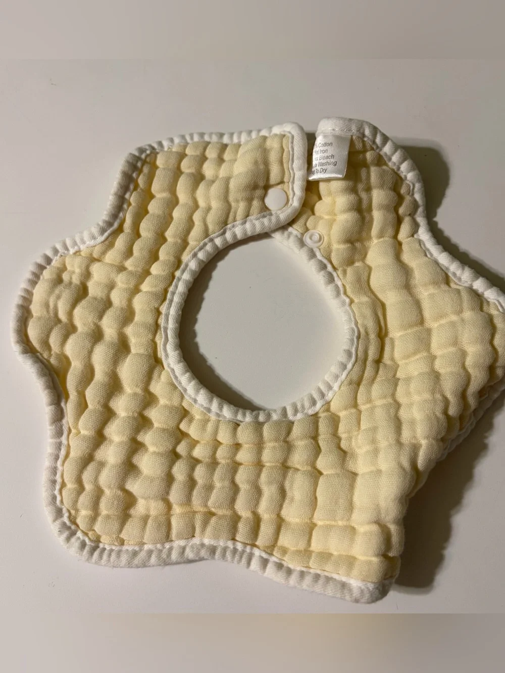 Soft Quilted Baby Bibs - Pastel Green, Blue & Yellow set of 3
